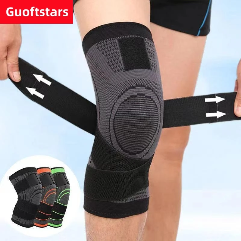 

Guoftstars 1Pcs Knee Brace, Knee Support For Fitness Gear Basketball Volleyball Sports Knee Protector Knee Compression Sleeve