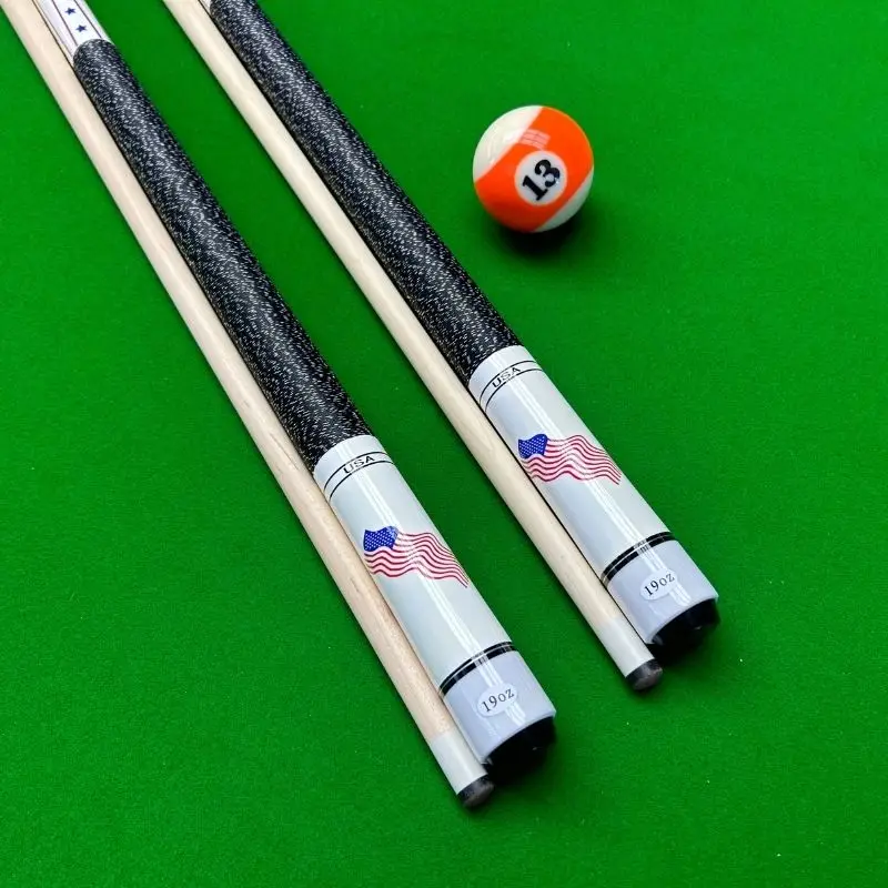 

Old Glory Billiard Cue Wooden Kinking Knit 1/2 Pool Cue Stick Premium Maple 13mm Tip