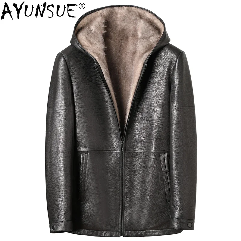 100% Genuine Leather Jackets 2021 Winter Deerskin Coat Male Black Warm Thick Mink Fur Liner Abrigo Hombre Gmm399
100% Genuine Leather Jackets 2021 Winter Deerskin Coat Male Black Warm Thick Mink Fur Liner Abrigo Hombre Gmm399