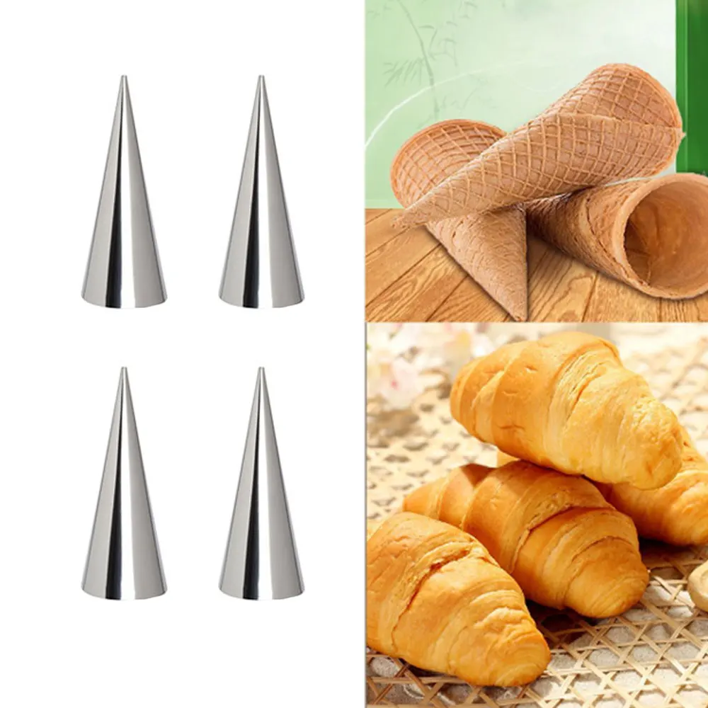 5Pcs Conical Tube Cone Roll Moulds Spiral Croissants Molds Cream Horn Mould Pastry Mold Cookie Dessert Kitchen Baking Tool
5Pcs Conical Tube Cone Roll Moulds Spiral Croissants Molds Cream Horn Mould Pastry Mold Cookie Dessert Kitchen Baking Tool