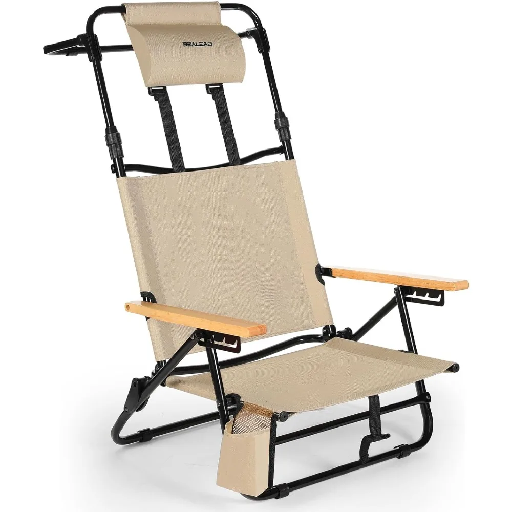 REALEAD Beach Chairs for Adults - Extendable High Back Reclining Beach Chair with 4-Position - Lay Flat Folding Beach Chair with
REALEAD Beach Chairs for Adults - Extendable High Back Reclining Beach Chair with 4-Position - Lay Flat Folding Beach Chair with