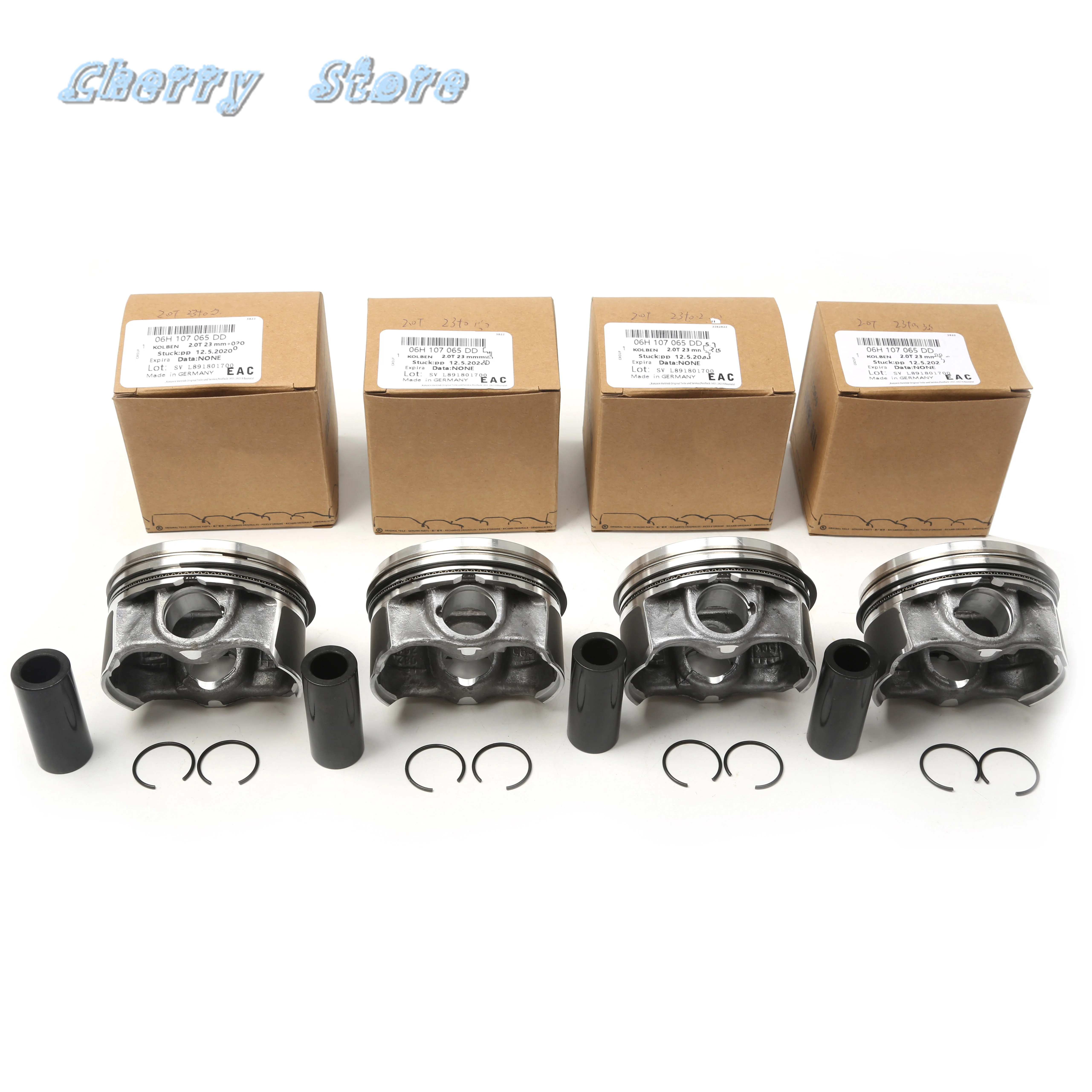 

New 06H 107 065 DD Oversized Pistons And Rings 83.01mm Pin 23mm For Audi A4 A5 A6 Q5 TT VW Passat CC Tiguan Sharan Skoda Seat