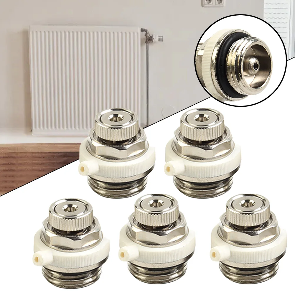 1/2/3/5pcs Vent Valve 27 X 26 X 26 Mm Automatic Air Vent Auto Cut-off Self Bleeding Radiator Valves Home Renovation Parts
1/2/3/5pcs Vent Valve 27 X 26 X 26 Mm Automatic Air Vent Auto Cut-off Self Bleeding Radiator Valves Home Renovation Parts