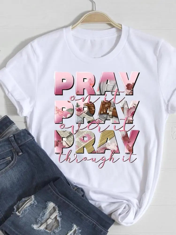 Faith Floral Letter Trend Cute Clothing Printed Casual T Fashion Short Sleeve Tee O-neck Women Graphic T-shirts Female Clothes
Faith Floral Letter Trend Cute Clothing Printed Casual T Fashion Short Sleeve Tee O-neck Women Graphic T-shirts Female Clothes