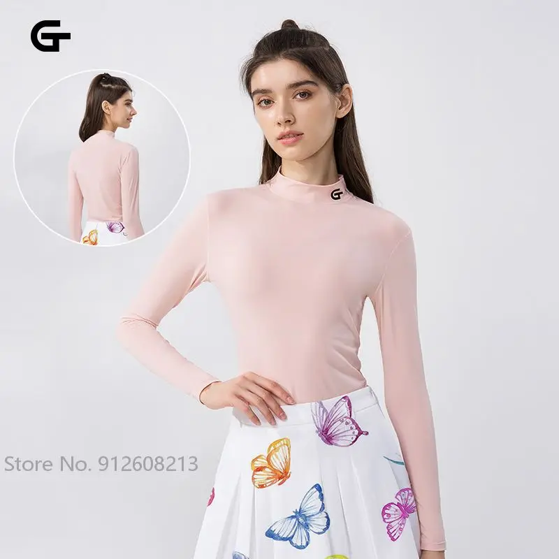 Golfist Ice Silk Tops Women Sun Protection Golf Shirt Ladies Long-Sleeve T-shirt Female Elastic Cool Wear Slim Underwear S-XXL
Golfist Ice Silk Tops Women Sun Protection Golf Shirt Ladies Long-Sleeve T-shirt Female Elastic Cool Wear Slim Underwear S-XXL