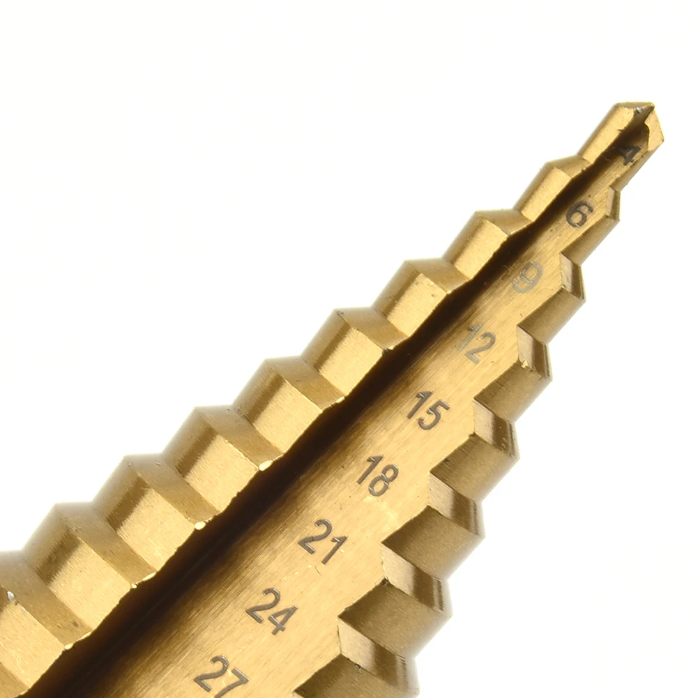 HSS Steel Step Drill Round Handle Titanium Tool 4-42mm Cone Bit Drilling Brand New Useful Durable High Quality
HSS Steel Step Drill Round Handle Titanium Tool 4-42mm Cone Bit Drilling Brand New Useful Durable High Quality