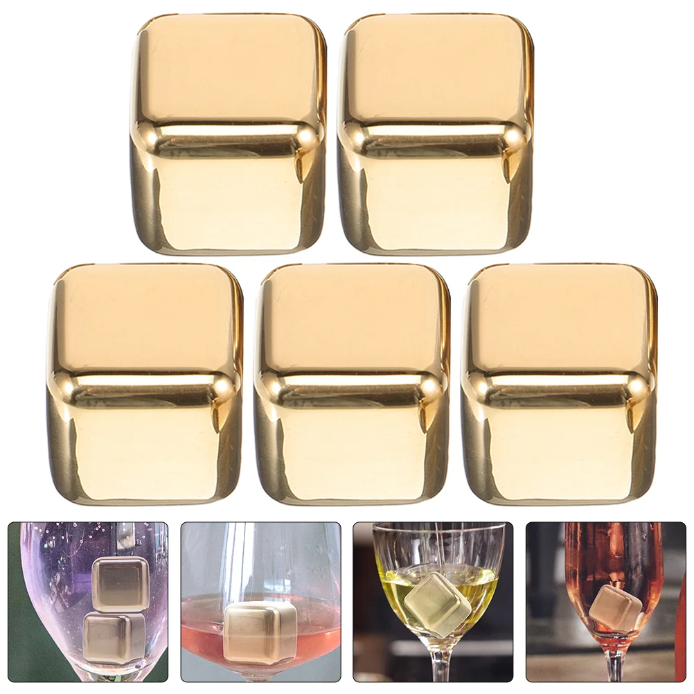 6 Pcs Metal Ice Cubes Bar Home Whiskey Supply Beer Reusable 304 Stainless Steel 
6 Pcs Metal Ice Cubes Bar Home Whiskey Supply Beer Reusable 304 Stainless Steel