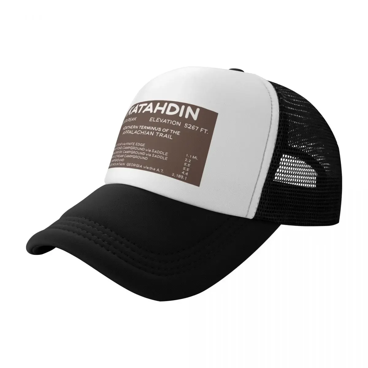 

Mount Katahdin peak sign Baseball Cap Golf Hat Beach Bobble Hat Sunscreen Trucker Hats For Men Women's