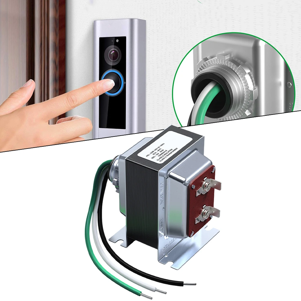 Video Doorbell Power Supply 16V30VA Side Pressure Doorbell Transformer Ring Doorbell Transformer Compare Ring Doorbells Tools
Video Doorbell Power Supply 16V30VA Side Pressure Doorbell Transformer Ring Doorbell Transformer Compare Ring Doorbells Tools