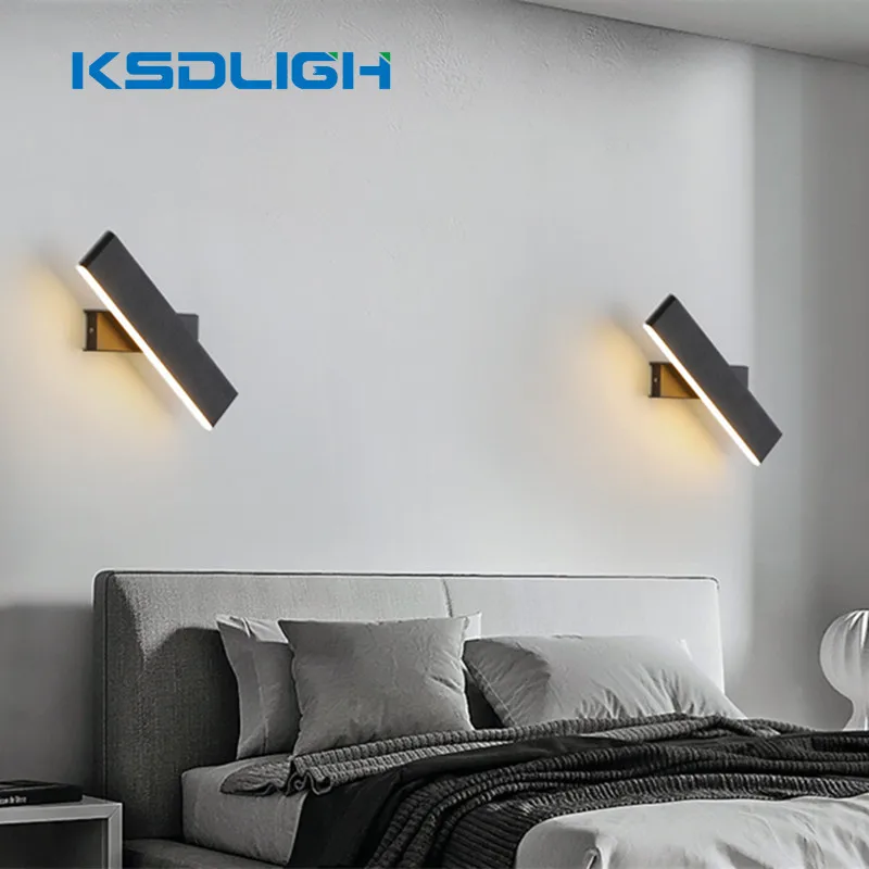 

Bedside Wall Lamp Rotatable Modern Bedroom Wall Light 10W 20W AC85-265V Stepless Dimmable Sconce For Living Room Stairs Corridor
