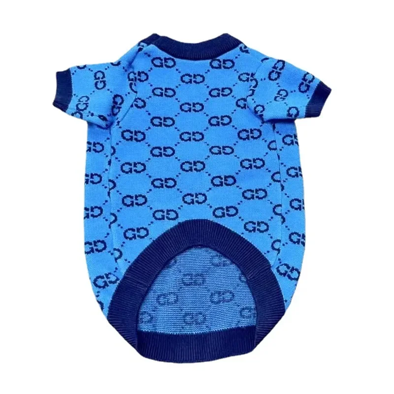 Luxury Pet Clothes Print Blue Sweater For Cats Dogs Puppy Kitty Accessories Supplies Pet Clothing
Luxury Pet Clothes Print Blue Sweater For Cats Dogs Puppy Kitty Accessories Supplies Pet Clothing