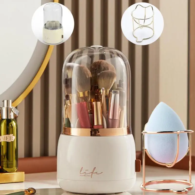 360°Rotating Makeup Organizer Makeup Brush Holder Cosmetic Storage Box Gourd Powder Puff Rack Egg Powder Puff Bracket Box
360°Rotating Makeup Organizer Makeup Brush Holder Cosmetic Storage Box Gourd Powder Puff Rack Egg Powder Puff Bracket Box