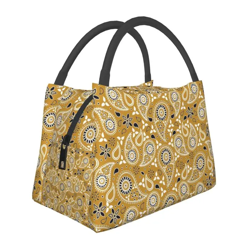 Bohemian Style Bandanna Paisley Floral Print Lunch Box Cooler Thermal Food Insulated Lunch Bag Hospital Office Pinic Container
Bohemian Style Bandanna Paisley Floral Print Lunch Box Cooler Thermal Food Insulated Lunch Bag Hospital Office Pinic Container
