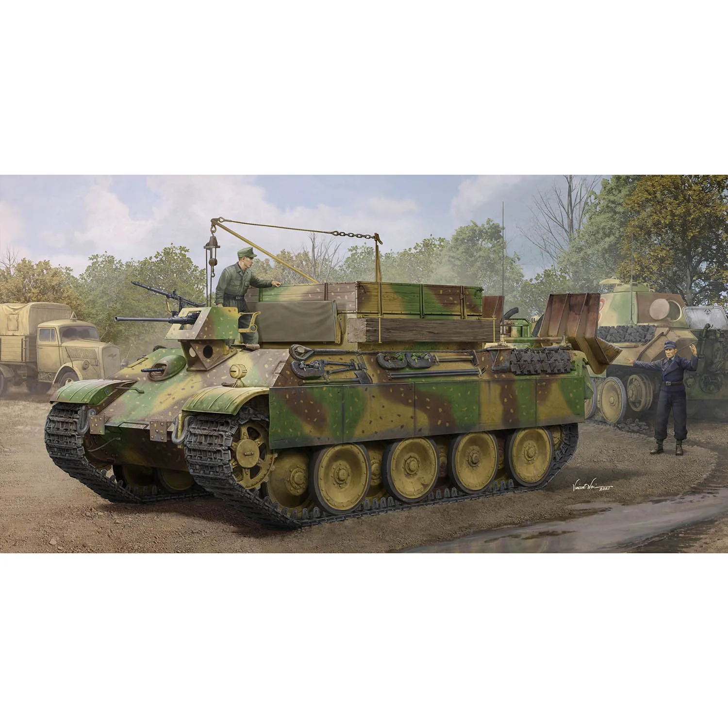Модель немецкого танка HobbyBoss 1/35, Sd.Kfz.179, Bergepanther Ausf.G, последняя версия для мальчиков TH23043
Модель немецкого танка HobbyBoss 1/35, Sd.Kfz.179, Bergepanther Ausf.G, последняя версия для мальчиков TH23043
