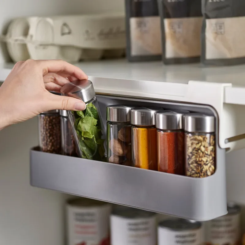 Kitchen Organizer Spice Rack Seasoning Holder Under-Shelf Drawer Hidden Spice Holder Spice Bottle Storage Kitchen Accessories
Kitchen Organizer Spice Rack Seasoning Holder Under-Shelf Drawer Hidden Spice Holder Spice Bottle Storage Kitchen Accessories