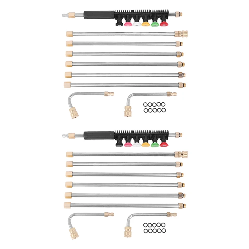 2 Set Pressure Washer Extension Wands - 120 Inch Power Washer Gutter Cleaning Tools, Telescoping Replacement Lance
2 Set Pressure Washer Extension Wands - 120 Inch Power Washer Gutter Cleaning Tools, Telescoping Replacement Lance