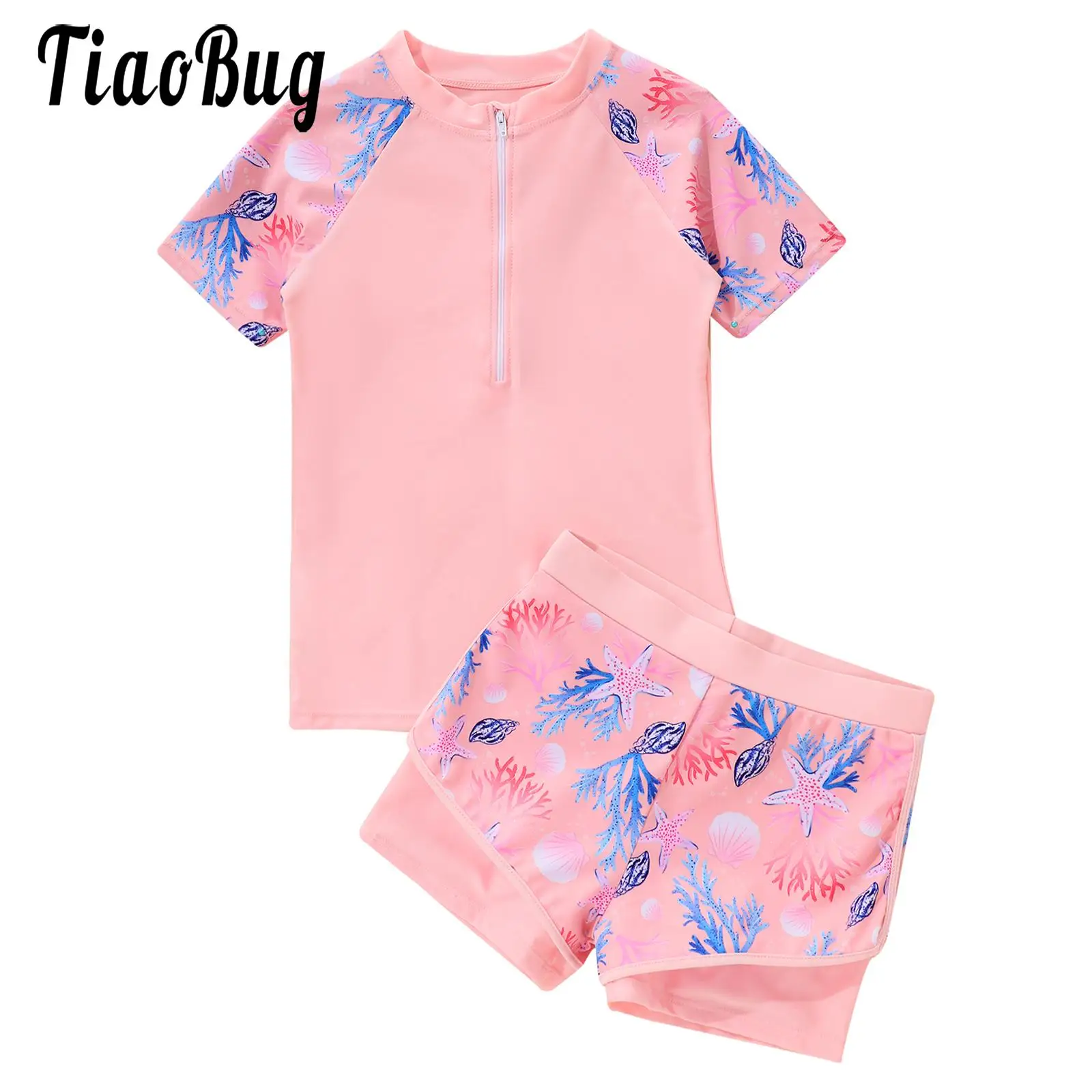 Girls 2pcs Rash Guard Swimsuit Outfit Print Short Sleeve Swimsuit With Shorts Surfing Kids Bathing Suit Children Swimsuit Beach
Girls 2pcs Rash Guard Swimsuit Outfit Print Short Sleeve Swimsuit With Shorts Surfing Kids Bathing Suit Children Swimsuit Beach