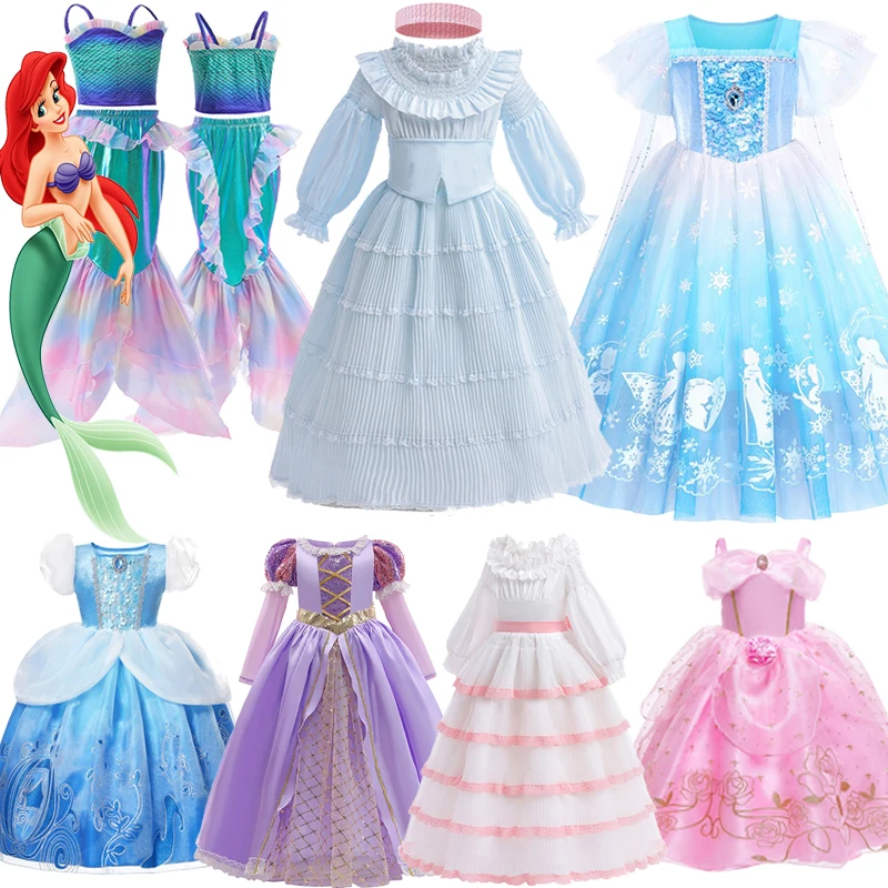 DISNEY Frozen Girls Costume Prinicess Dress Mermaid Irregular Fish Tail Ball Gown Carnival Rapunzel Cinderella COS Charm Clothes
DISNEY Frozen Girls Costume Prinicess Dress Mermaid Irregular Fish Tail Ball Gown Carnival Rapunzel Cinderella COS Charm Clothes