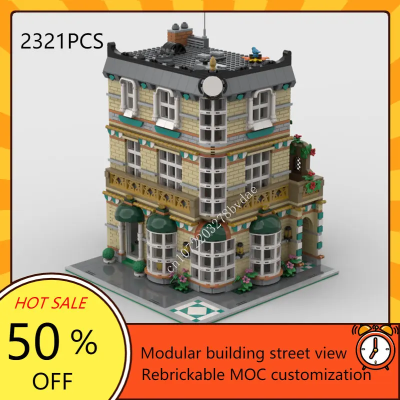 2321 шт. художественная модульная модель MOC для университета, креативная модель уличного вида, модель для самостоятельного обучения, Сборная модель, игрушка в подарок
2321 шт. художественная модульная модель MOC для университета, креативная модель уличного вида, модель для самостоятельного обучения, Сборная модель, игрушка в подарок