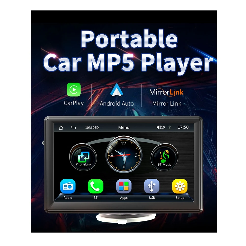 7 Inch Car Radio Multimedia Player Wireless CarPlay Android Auto Touch Screen for BYD ATTO 3 2022-2023 Toyota Hilux
7 Inch Car Radio Multimedia Player Wireless CarPlay Android Auto Touch Screen for BYD ATTO 3 2022-2023 Toyota Hilux