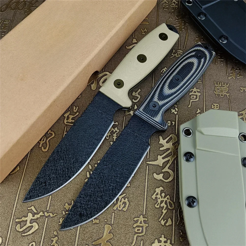 

EDC Tactical Straight Knife EDC Widlerness Hunting Survival Portavle Tools Kydex Sheath G10 Handles Tescue Outdoor Fixed Knife