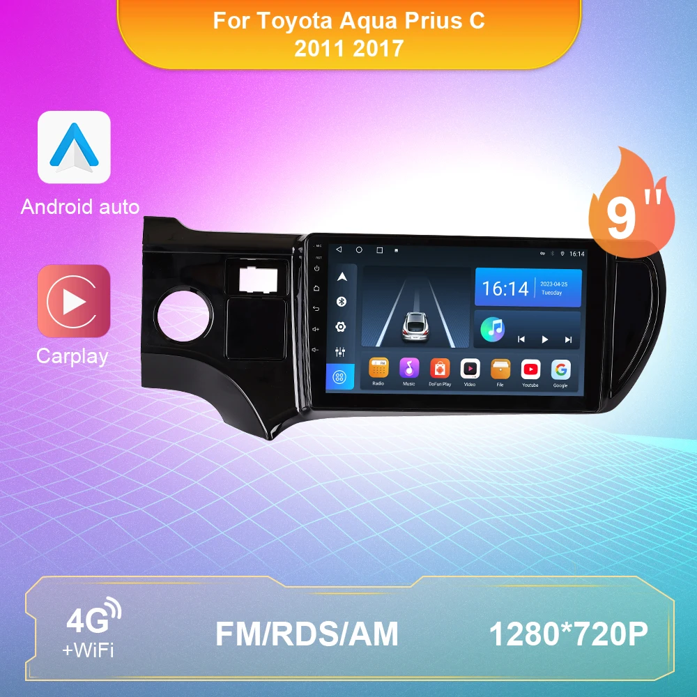 

Android Auto Radio For Toyota Aqua Prius C 2011 2017 Car Stereo Multimedia Audio Video Player DSP GPS Navigation Carplay 2 din