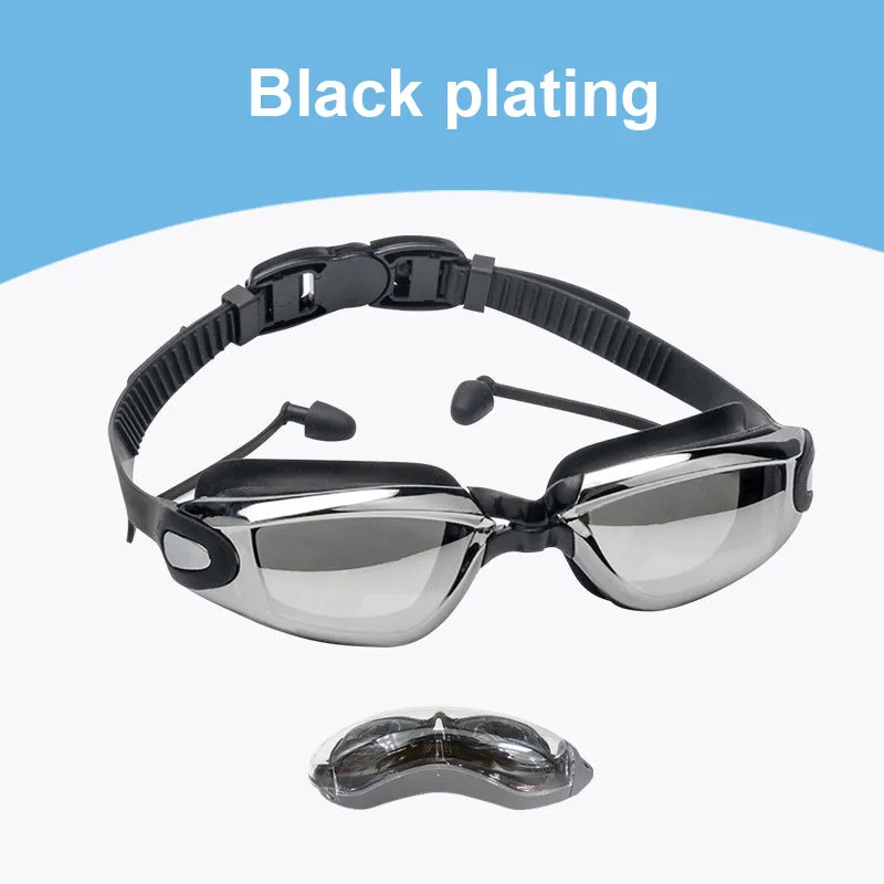 Adult anti-fog electroplated swimming goggles Hd swimming goggles Silicone waterproof swimming goggles for men and women
Adult anti-fog electroplated swimming goggles Hd swimming goggles Silicone waterproof swimming goggles for men and women