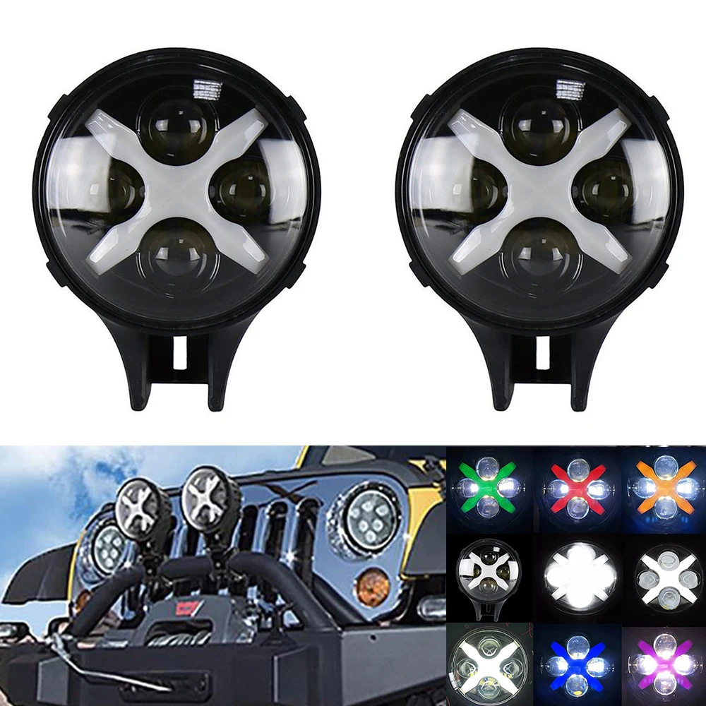 6 inch Led Auxiliary Work Light 60w Car Spotlight Fog Light 12/24v with Multi color X DRL Driving for Jeep Off road 4X4 trucks
6 inch Led Auxiliary Work Light 60w Car Spotlight Fog Light 12/24v with Multi color X DRL Driving for Jeep Off road 4X4 trucks