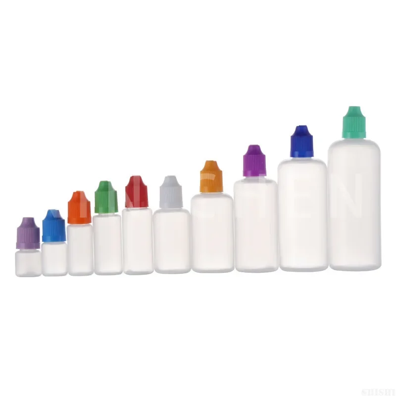 

50pcs Plastic LDPE Dropper Bottles Empty Squeezable E Liquid Juice Oil Eye Vape Containers 3/5/10/15/20ml 30ml 50ml 100ml 120ml
