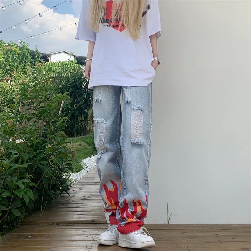 2022 New Style In Autumn And Winter Broken Flame Design Small Group Original American Loose Women's Jeans Free Shipping
2022 New Style In Autumn And Winter Broken Flame Design Small Group Original American Loose Women's Jeans Free Shipping