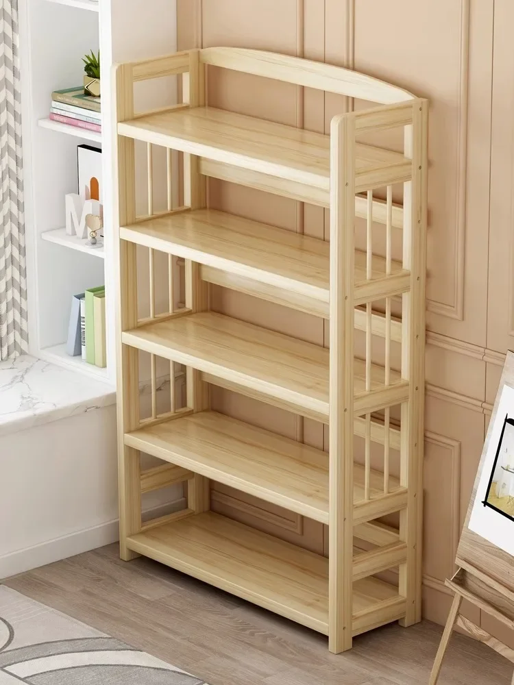 Multi-Layer Bedroom Solid Wood Bookshelf and Storage Shelf Small Bookcase Simple Floor Desk Storage
Multi-Layer Bedroom Solid Wood Bookshelf and Storage Shelf Small Bookcase Simple Floor Desk Storage