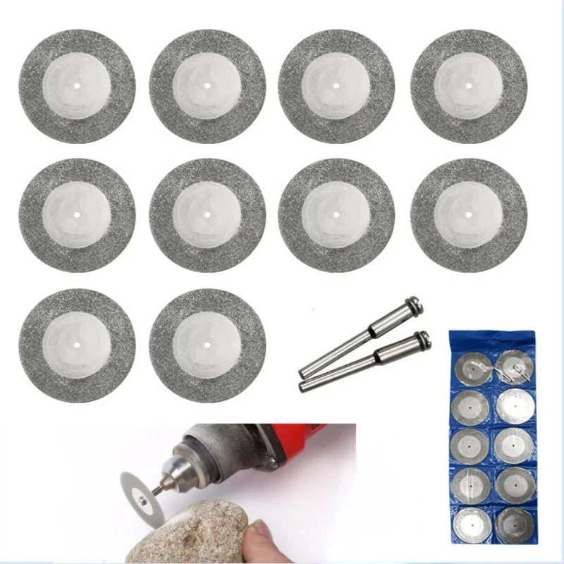 10Pcs 22-50mm Mini Sharp Diamond Cut Off Rotary Tool Cutting Disc Disks DIY Tools Accessories For Dremel with 2Pcs rod
10Pcs 22-50mm Mini Sharp Diamond Cut Off Rotary Tool Cutting Disc Disks DIY Tools Accessories For Dremel with 2Pcs rod