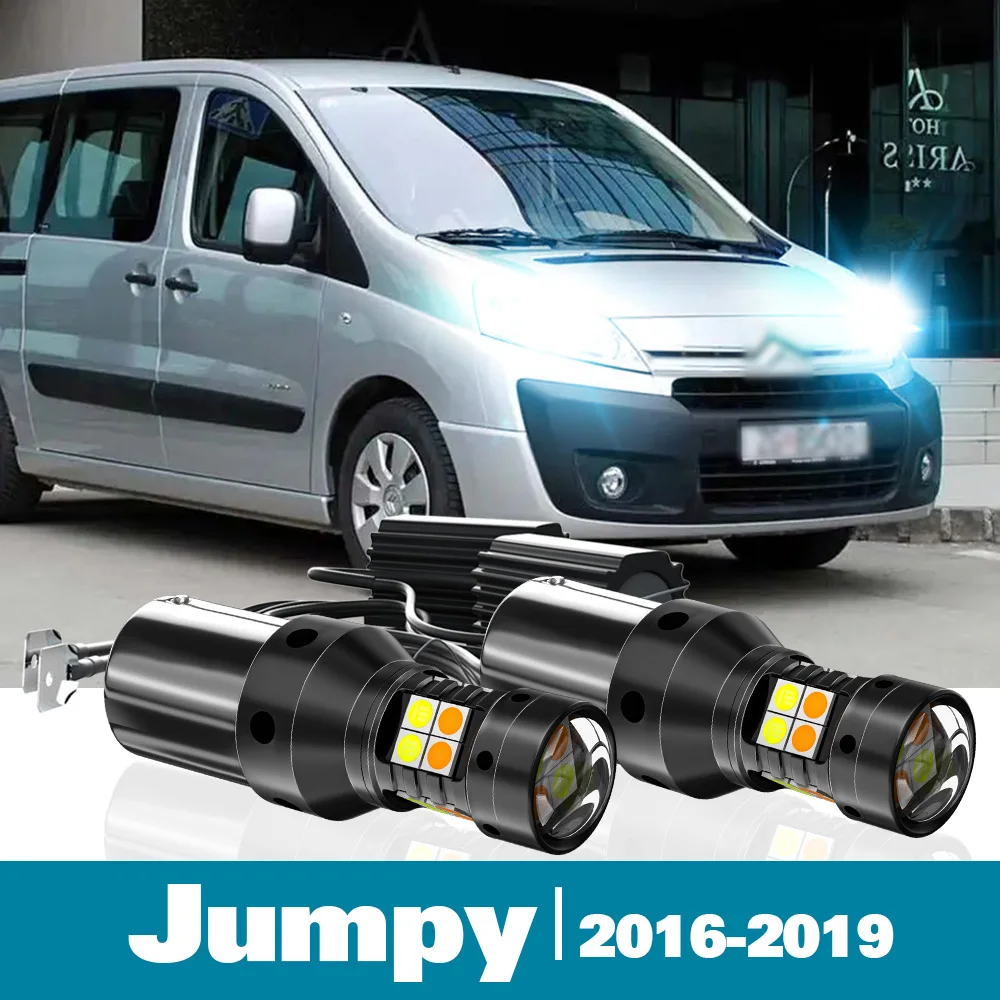 2pcs LED Dual Mode Turn Signal+Daytime Running Light DRL Canbus For Citroen Jumpy Accessories 2016-2019 2017 2018
2pcs LED Dual Mode Turn Signal+Daytime Running Light DRL Canbus For Citroen Jumpy Accessories 2016-2019 2017 2018