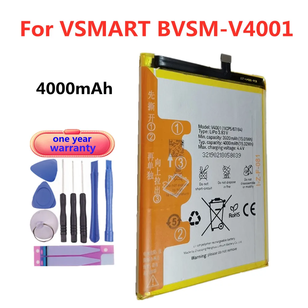 Высококачественный аккумулятор 4000 мАч BVSM V4001 для телефона VSMART BVSM-V4001 BVSMV4001 аккумулятор для телефона Быстрая доставка + Инструменты
Высококачественный аккумулятор 4000 мАч BVSM V4001 для телефона VSMART BVSM-V4001 BVSMV4001 аккумулятор для телефона Быстрая доставка + Инструменты