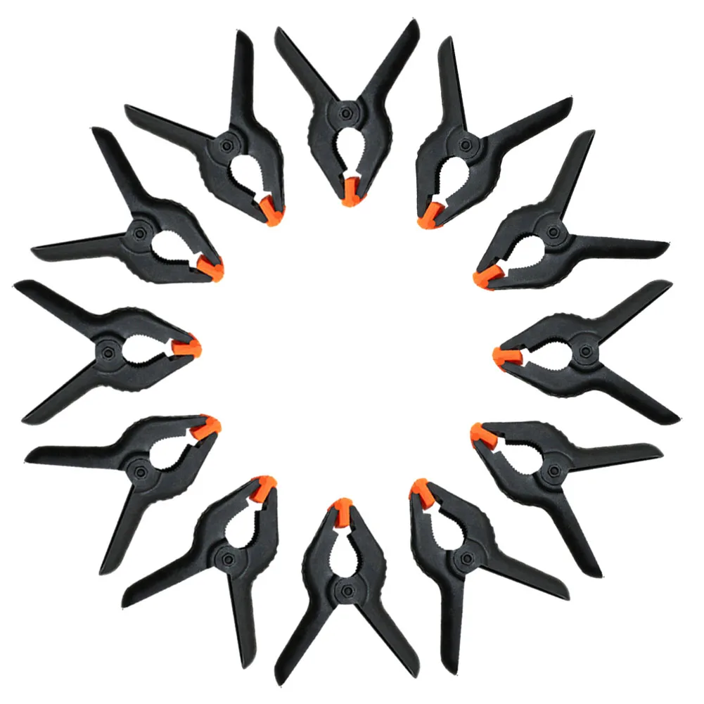 12pcs 2inch Spring Clips Woodworking Tools Plastic Nylon Clamps Photo Studio Background Spring Clamp Fixed Clip Hand Tool
12pcs 2inch Spring Clips Woodworking Tools Plastic Nylon Clamps Photo Studio Background Spring Clamp Fixed Clip Hand Tool