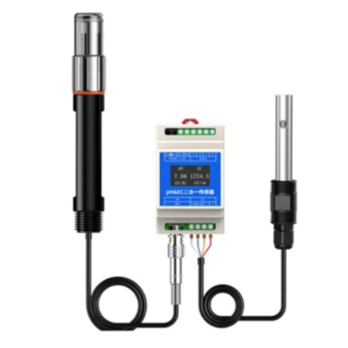 Din Rail Type PH EC Plastic Electrode Probe Detector RS485 2-In-1 Sensor Industrial Sewage Monitor(D)
Din Rail Type PH EC Plastic Electrode Probe Detector RS485 2-In-1 Sensor Industrial Sewage Monitor(D)