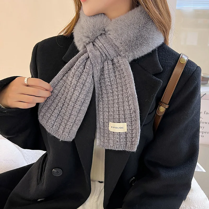 1PC Fashion Woolen Knitting Cross Neck Scarves Winter Scarfs Thicken Collar Solid Color Faux Rabbit Fur
1PC Fashion Woolen Knitting Cross Neck Scarves Winter Scarfs Thicken Collar Solid Color Faux Rabbit Fur