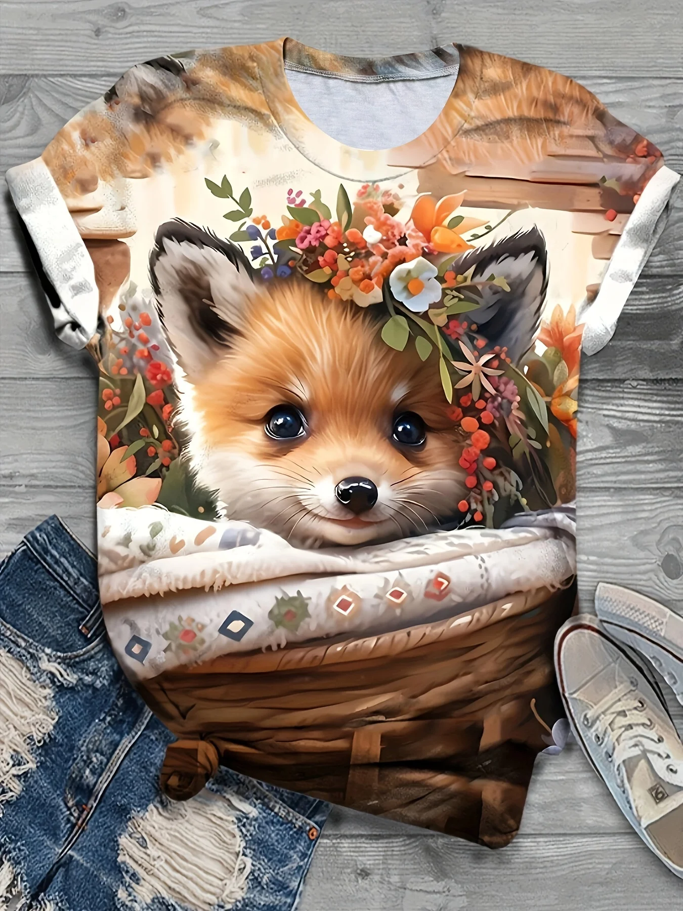 2024 T-shirt For Women Cute Animal Printed Summer Oversized T-Shirts Korean Popular Clothes Women Clothing Short Sleeve Blouse
2024 T-shirt For Women Cute Animal Printed Summer Oversized T-Shirts Korean Popular Clothes Women Clothing Short Sleeve Blouse