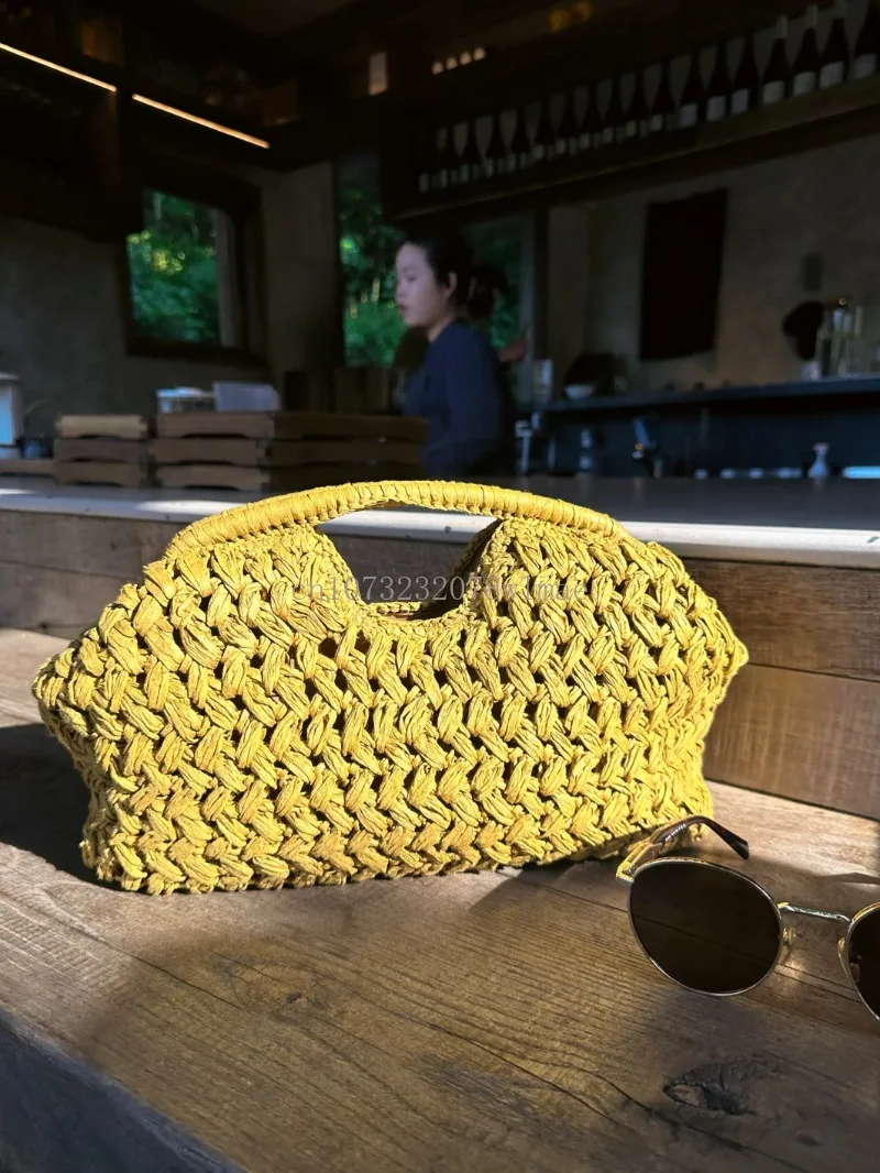 Luxury Handwoven Straw Tote with Rattan Handles 14 S477203b165d042a1ac5d0a1a60c01c74f