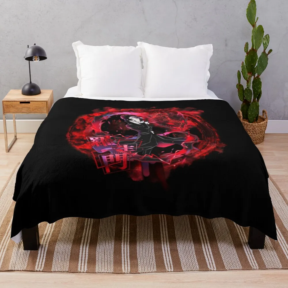 

Akutagawa Ryuunosuke red / black Throw Blanket Camping Blanket Luxury Throw Blanket Throw And Blanket From Fluff