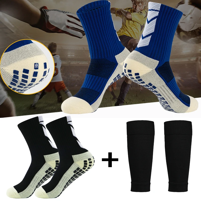 

A Kits Non Slip Soccer Socks Hight Elasticity Football Shin Guards Sleeves Adults Kids Sports Legging Cover Protection Gear