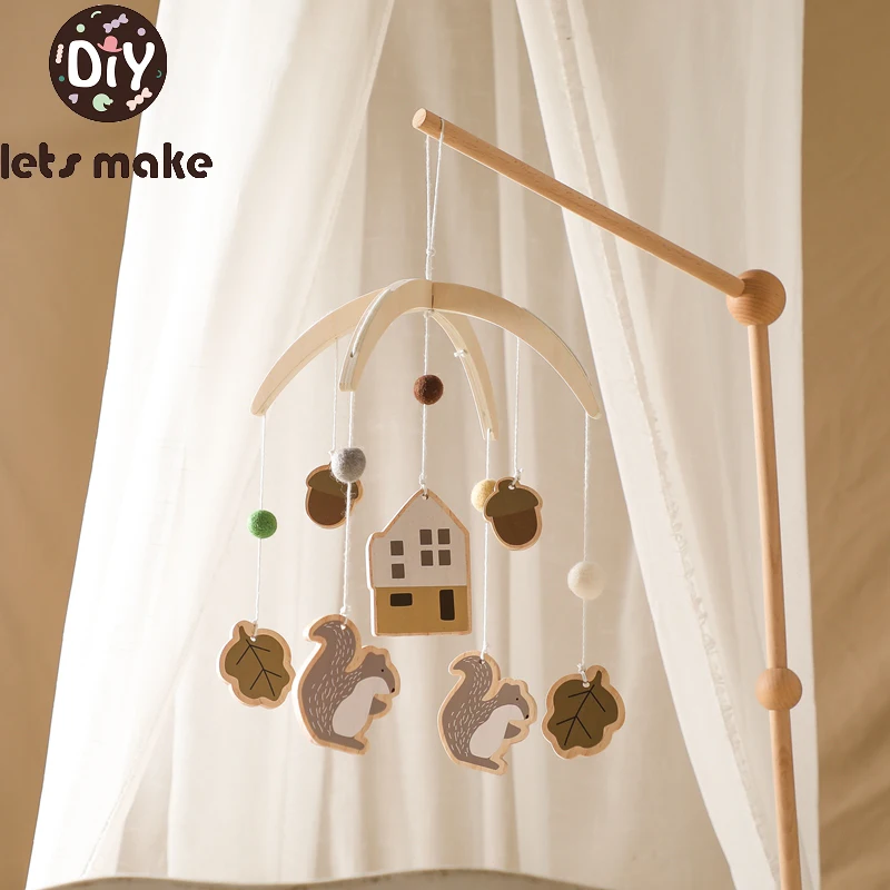 Baby Rattle Toy 0-12 Months Wooden Mobile Newborn Squirrel Lion Pendant Bed Bell Hanging Toy Holder Bracket Infant Crib Toy Gift
Baby Rattle Toy 0-12 Months Wooden Mobile Newborn Squirrel Lion Pendant Bed Bell Hanging Toy Holder Bracket Infant Crib Toy Gift