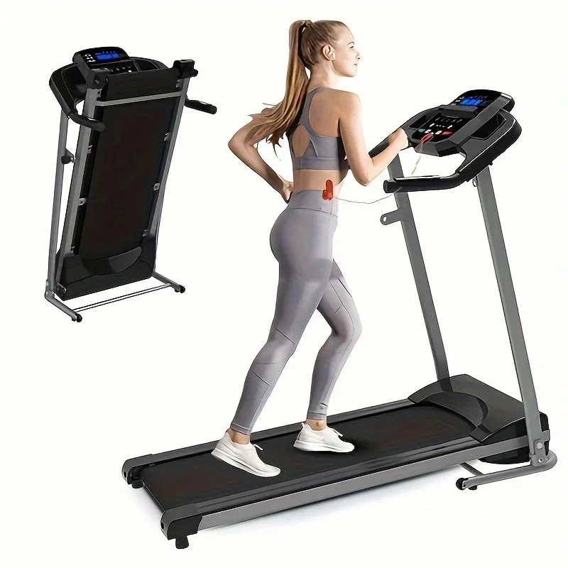 

Compact Folding Treadmill for Small Apartment Space, Quiet Motorized Running Machine for Home Gym Workout, Premium Fitness Equip