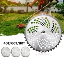 10 Inch 40T/60T/80T Alloy Brush Cutter Disc Lawn Mower Saw Blade For Grass Trimmer Replacement Cutting Disc Garden Tools
