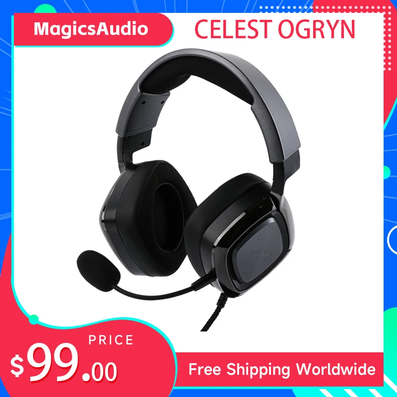 

Pre-order Celest Ogryn 50mm Large Driver Gaming Headphones Wired Over-ear Gaming Headphone for Audiophiles Musicians