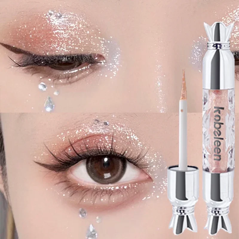 

1PC Diamond Shimmer Eyeliner Eyeshadow Waterproof Pearlescent Brighten Lying Silkworm Glitter Sequins Liquid Eye Shadow Cosmetic