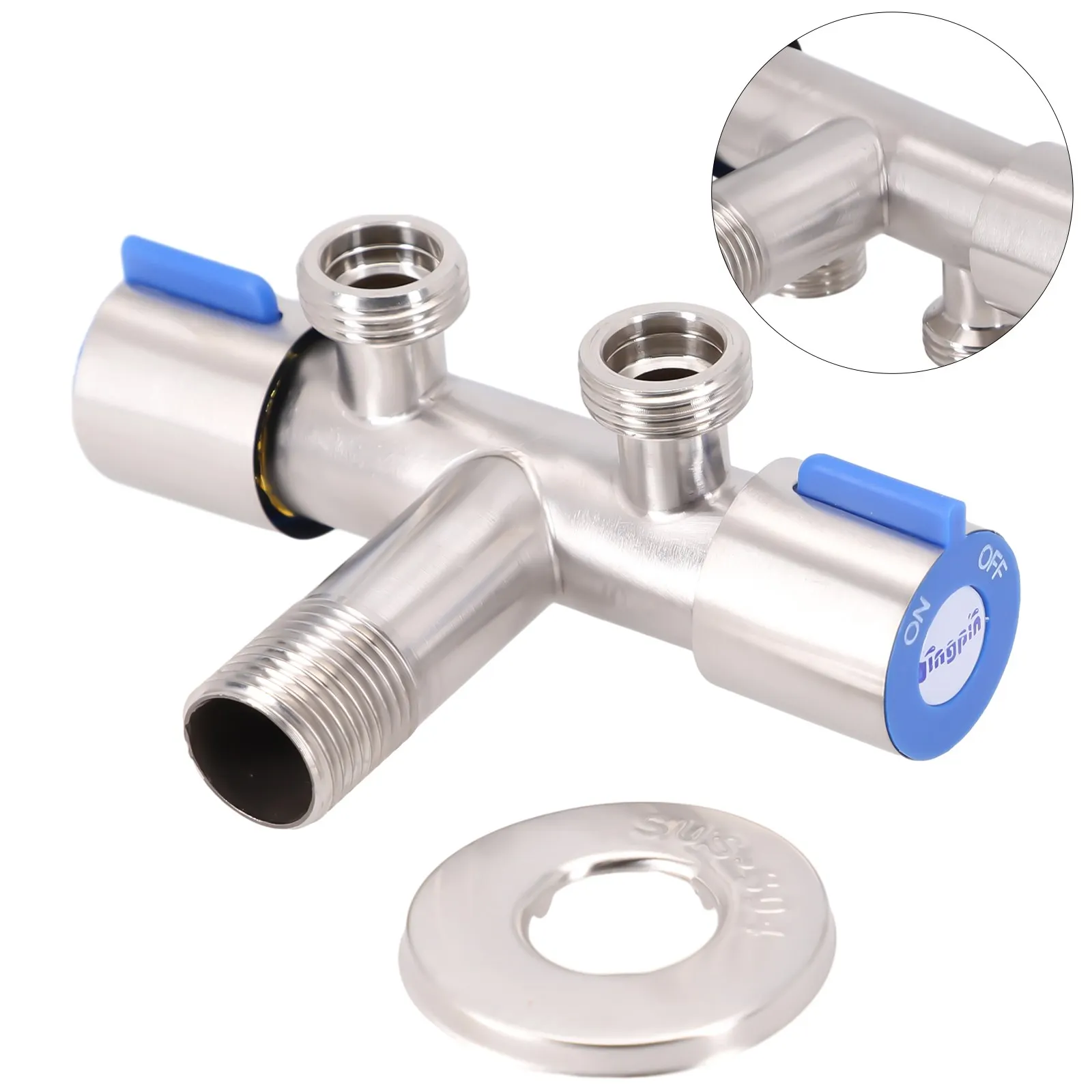 1PCS Stainless Steel Faucet Triangular Valve Heater&Cold Water Heater Universal Inlet Valve For Washing Machine Stool Faucet
1PCS Stainless Steel Faucet Triangular Valve Heater&Cold Water Heater Universal Inlet Valve For Washing Machine Stool Faucet