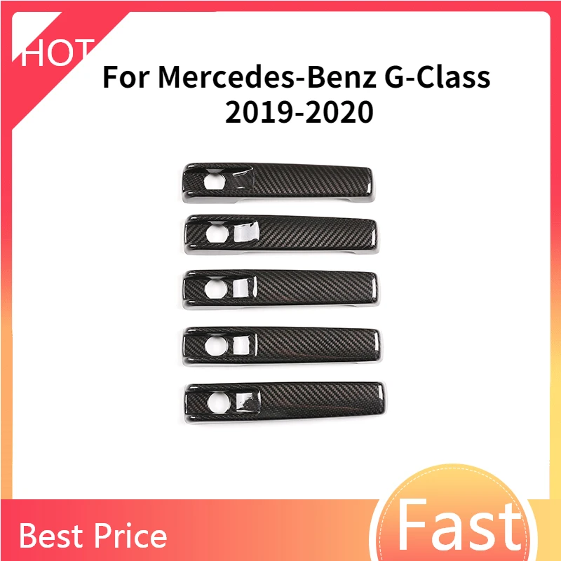 5 Pcs Car Accessories Outer Handle Frame Carbon Fiber Black Durable Outer Handle Protective For Mercedes-Benz G-Class 2019-2020
5 Pcs Car Accessories Outer Handle Frame Carbon Fiber Black Durable Outer Handle Protective For Mercedes-Benz G-Class 2019-2020
