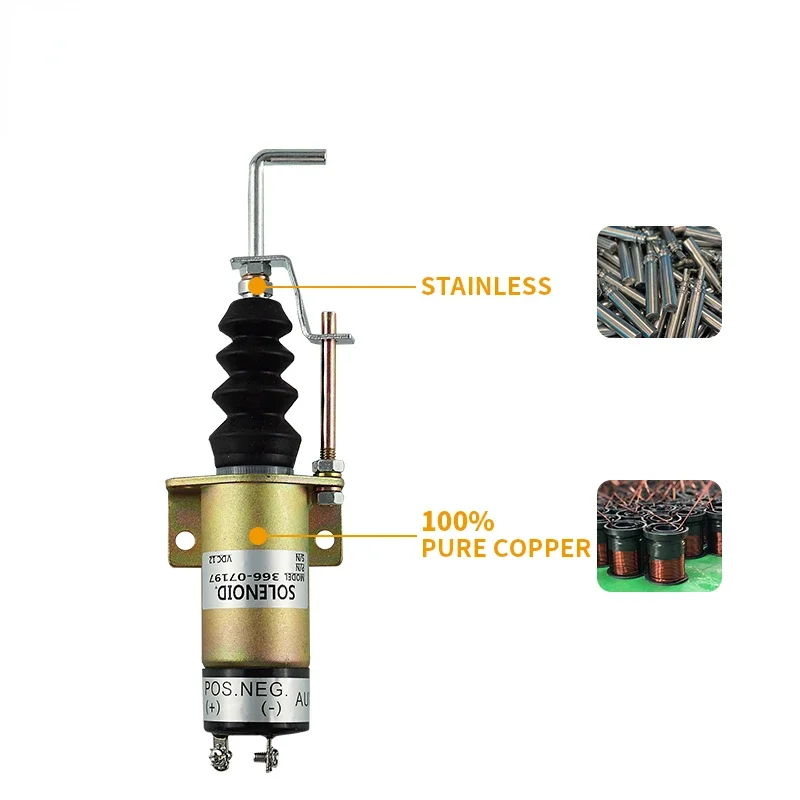 Excavator Parts Diesel Engine 366-07197 36607197 36607198 12v 24V Push Pull Diesel Generator Solenoid Valve
Excavator Parts Diesel Engine 366-07197 36607197 36607198 12v 24V Push Pull Diesel Generator Solenoid Valve