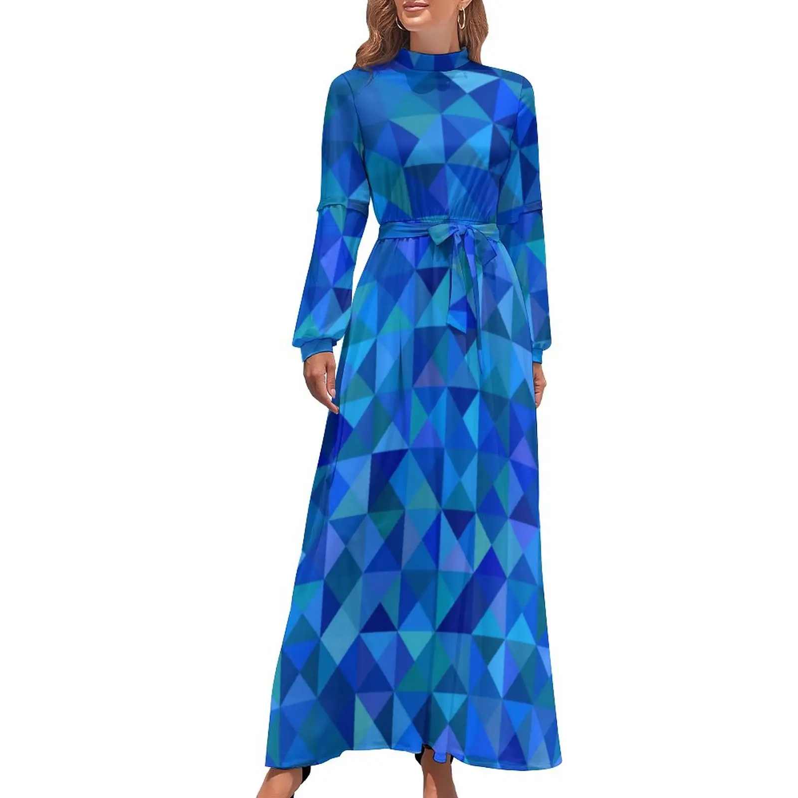 Blue Abstract Geometry Dress Bright Shapes Print Aesthetic Boho Beach Dresses Womens Long-Sleeve High Neck Sexy Long Maxi Dress
Blue Abstract Geometry Dress Bright Shapes Print Aesthetic Boho Beach Dresses Womens Long-Sleeve High Neck Sexy Long Maxi Dress